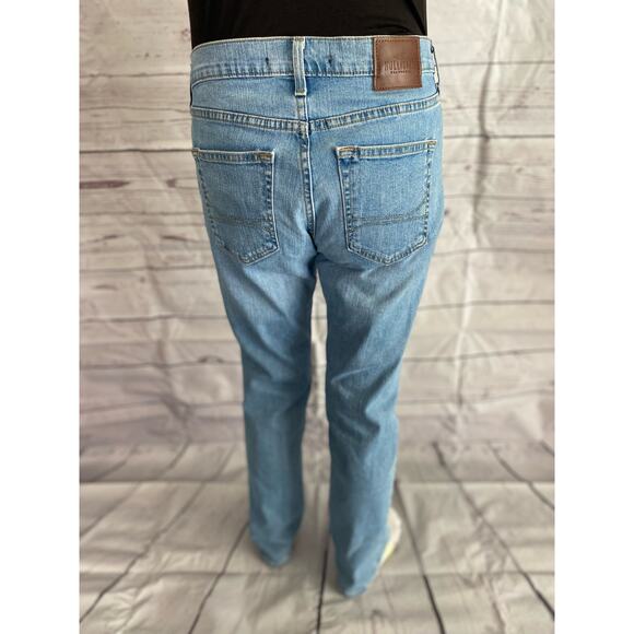 HOLLISTER Epic Flex Slim Straight Jeans Men’s 30X32 W34L32 Stone Wash Denim# - Picture 3 of 9